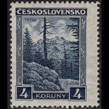 Známka Československo 1929 - 4 Kč Mestá a krajiny