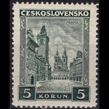 Známka Československo 1929 - 5 Kč Mestá a krajiny