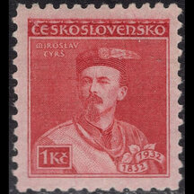 Známka Československo 1932 - 1 Kč Miroslav Tyrš