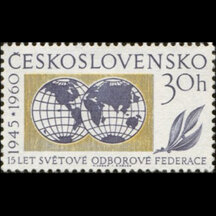 Známka Československo 1960 - Svetová odborová organizácia