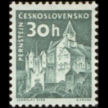 Známka Československo 1961 - Pernštejn