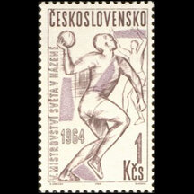 Známka Československo 1964 - MS v hádzanej mužov