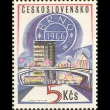 Známka Československo 1966 - Výstava známok Brno