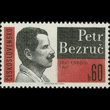 Známka Československo 1967 - Petr Bezruč