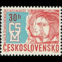 Známka Československo 1967 - Zjazd ČSM