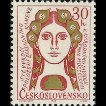 Známka Československo 1968 - Národné divadlo v Prahe