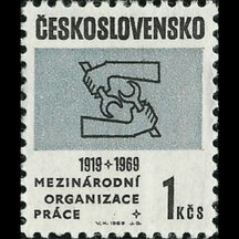 Známka Československo 1969 - Medzinárodná org. práce