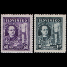 Séria známok Slovensko 1939 - Jozef Murgaš