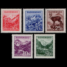 Séria známok Slovensko 1944 - Tatranské (veľký formát)
