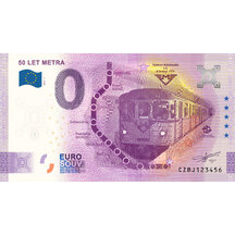 0 Euro Souvenir Česko 2024 - 50 let metra