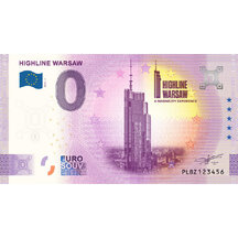 0 Euro Souvenir Poľsko 2025 - Highline Warsaw