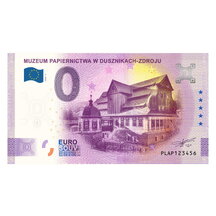 0 Euro Souvenir Poľsko 2021 - Muzeum Papiernictwa w Dusznikach Zdroju