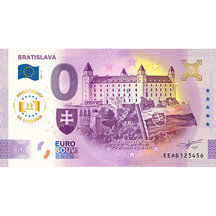 0 Euro Souvenir Slovensko 2025 - Bratislava - hrad so znakmi anniversary