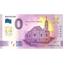 0 Euro Souvenir Slovensko 2025 - Bratislava kostolík - Anniversary
