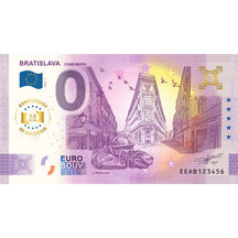 0 Euro Souvenir Slovensko 2025 - Bratislava staré mesto Anniversary