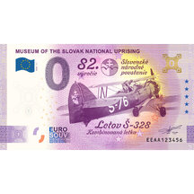 0 Euro Souvenir Slovensko 2026 - Múzeum SNP - 82.výročie/Letov Š-328 Gold