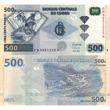 500 Francs 2022 Kongo