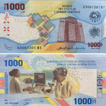 1000 Francs 2020 Stredoafrické štáty