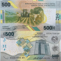 500 Francs 2020 Stredoafrické štáty
