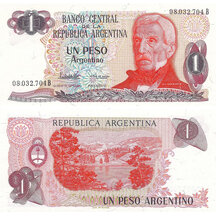 1 Peso 1983 Argentína