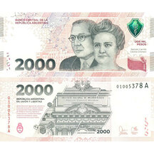 2000 Pesos 2023 Argentína