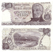 50 Pesos 1976 Argentína