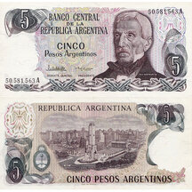 5 Pesos 1983 Argentína