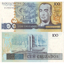100 Cruzados 1986 Brazília