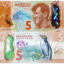 5 Dollars 2015 Nový Zéland