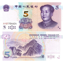 5 Yuan 2020 Čína