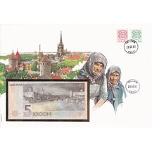 Banknote obálka Estónsko 1991