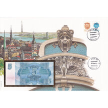 Banknote obálka Lotyšsko 1992