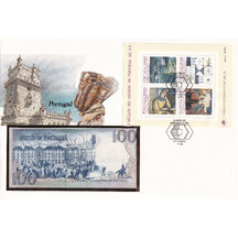 Banknote obálka Portugalsko 1984