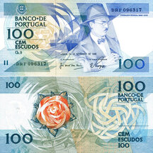 100 Escudos 1988 Portugalsko