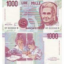 1000 Lire 1990 Taliansko