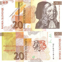 20 Tolarjev 1992 Slovinsko