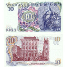 10 Kronor 1968 Švédsko