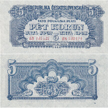 5 Korún 1944 Československo