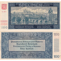 100 Korún 1940 Protektorát Čechy a Morava - séria A