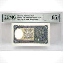 100 Koruna 1940 Slovenská republika - séria L4 (PMG certifikácia)