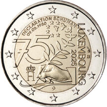 2 EURO Luxembursko 2025 - Schumanova deklarácia