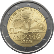 2 EURO Andorra 2025 - Hry malých štátov Európy - Proof