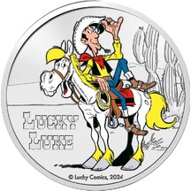 5 EURO Belgicko 2024 - Lucky Luke - color