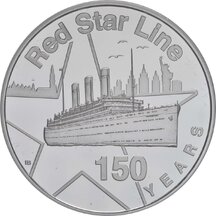 20 Euro Belgicko 2022 - Red Star Line - Proof