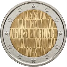2 EURO Chorvátsko 2026 - 100 rokov rádia a televízie
