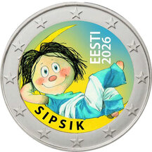 2 EURO Estónsko 2026 - Sipsik - kolorovaná