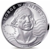 25 Euro Francúzsko 2025 - George Washington - Proof