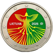 2 EURO Litva 2026 - Energetická nezávislosť - kolorovaná