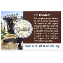2 EURO Malta 2019 - Chrámy Ta' Hagrat - coincard