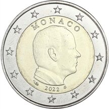 2 EURO - obehová minca Monako 2022